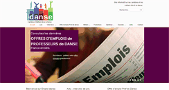 Desktop Screenshot of emploi-danse.info