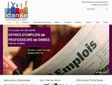 Tablet Screenshot of emploi-danse.info